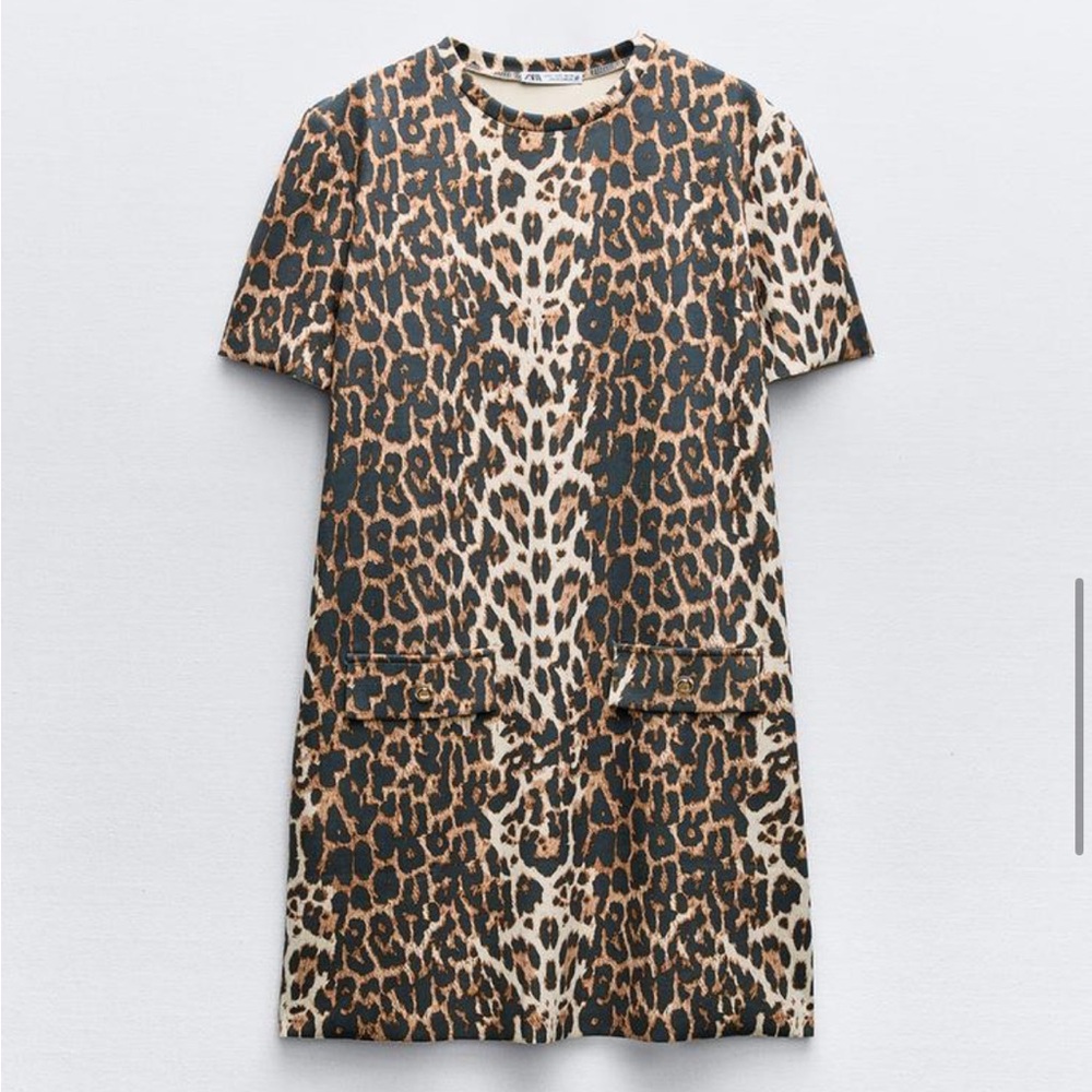 Leopard Print Short Dress - Picture 5 of 6